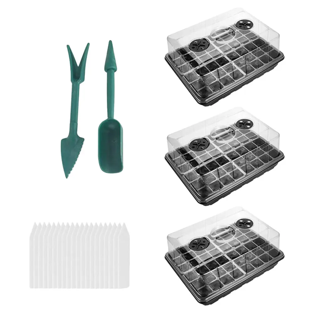 

Seedling Box Plant Germination Container 24 Holes PP Durable Lightweight Smooth Surface High Budding Rate Wheat Grass Radish