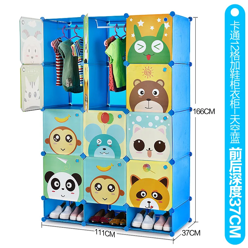 Cartoon kids wardrobe assembly resin wardrobe baby wardrobe baby closet armoire enfant guarda roupa infantil ropero hot sale new