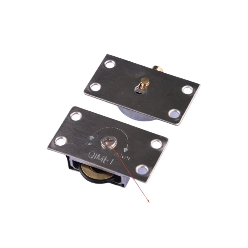 4sets 338 furniture slide Door Wheel pulley Zinc alloy Iron Wheel home Hardware Track top bottom Pulley for Cabinet door