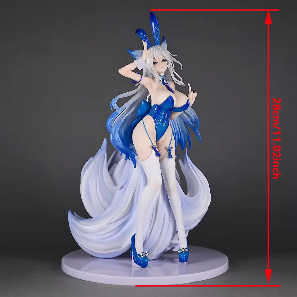 Game Azur Lane Fox Girl Shinano 28cm PVC Action Figure Adult Collectible Statue Model Toy Desktop Decor Gift For Anime Fans view 2