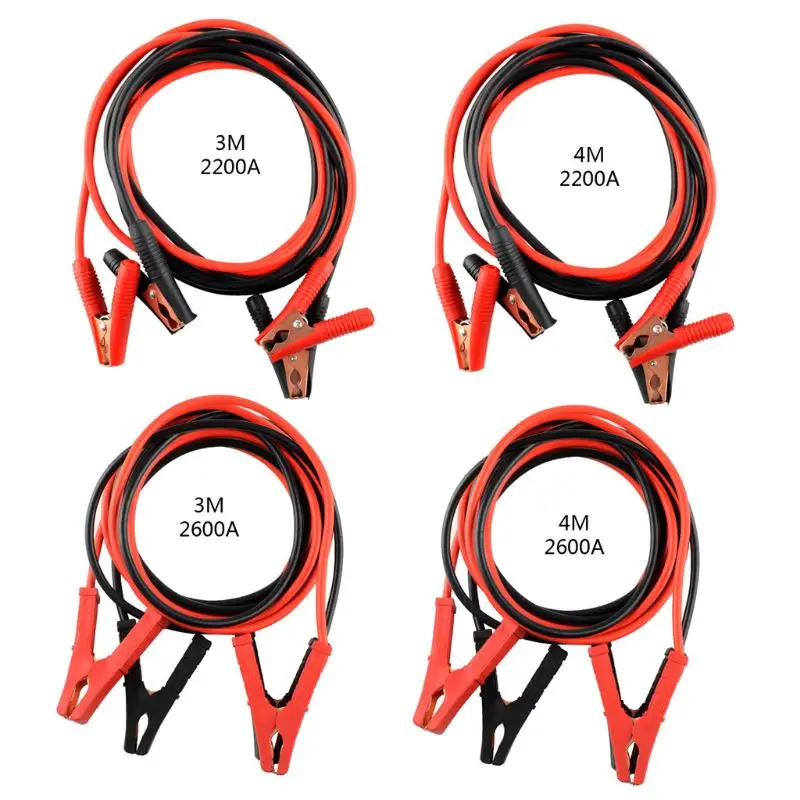 Car Crocodile Heavy Duty Jump Lead Car Emergency No Leakage Rest Assured Connector for Jumper Booster Cables 2200/2600A