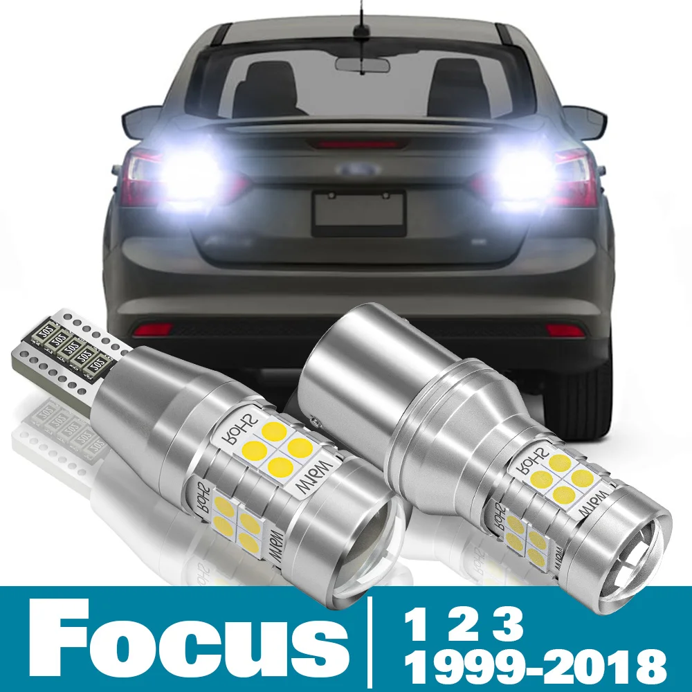 2x LED Reverse Light For Ford Focus 1 2 3 Accessories 1999-2018 2009 2010 2011 2012 2013 2014 2015 2016 2017 Backup Back up Lamp