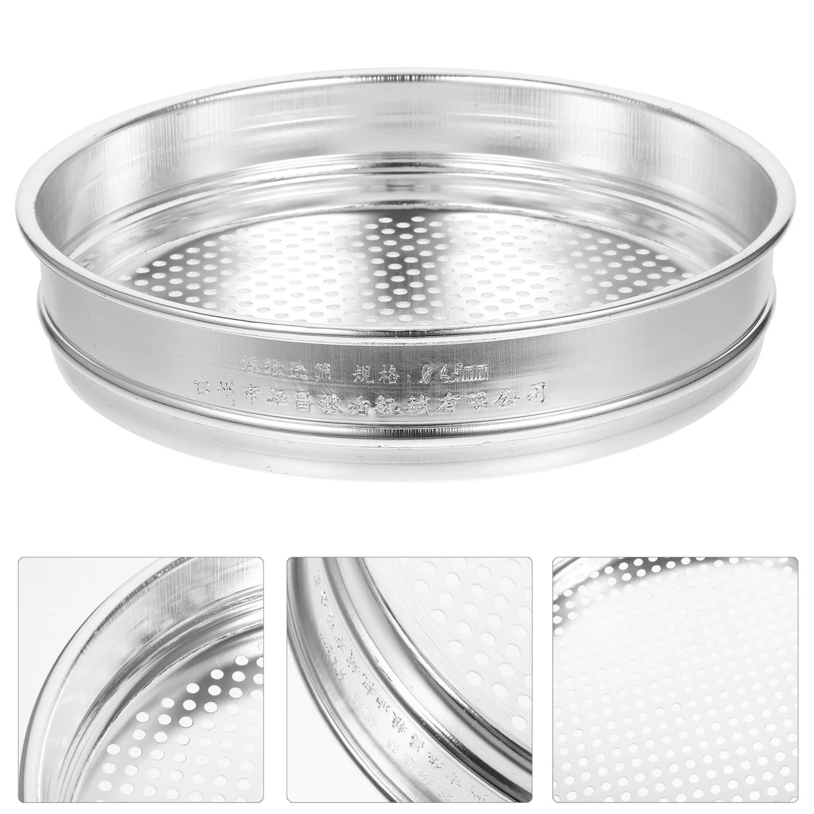 

1pcs Grain Sieve Stainless Steel Manual Cereals Sifter For Kitchen Ingredients Screening Tool Household Metal Mesh Sifter Sand
