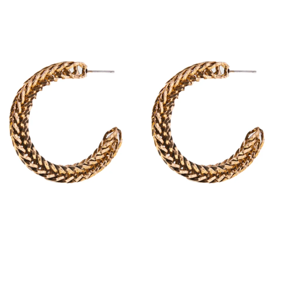 

Retro simple Fried Dough Twists earrings for girls