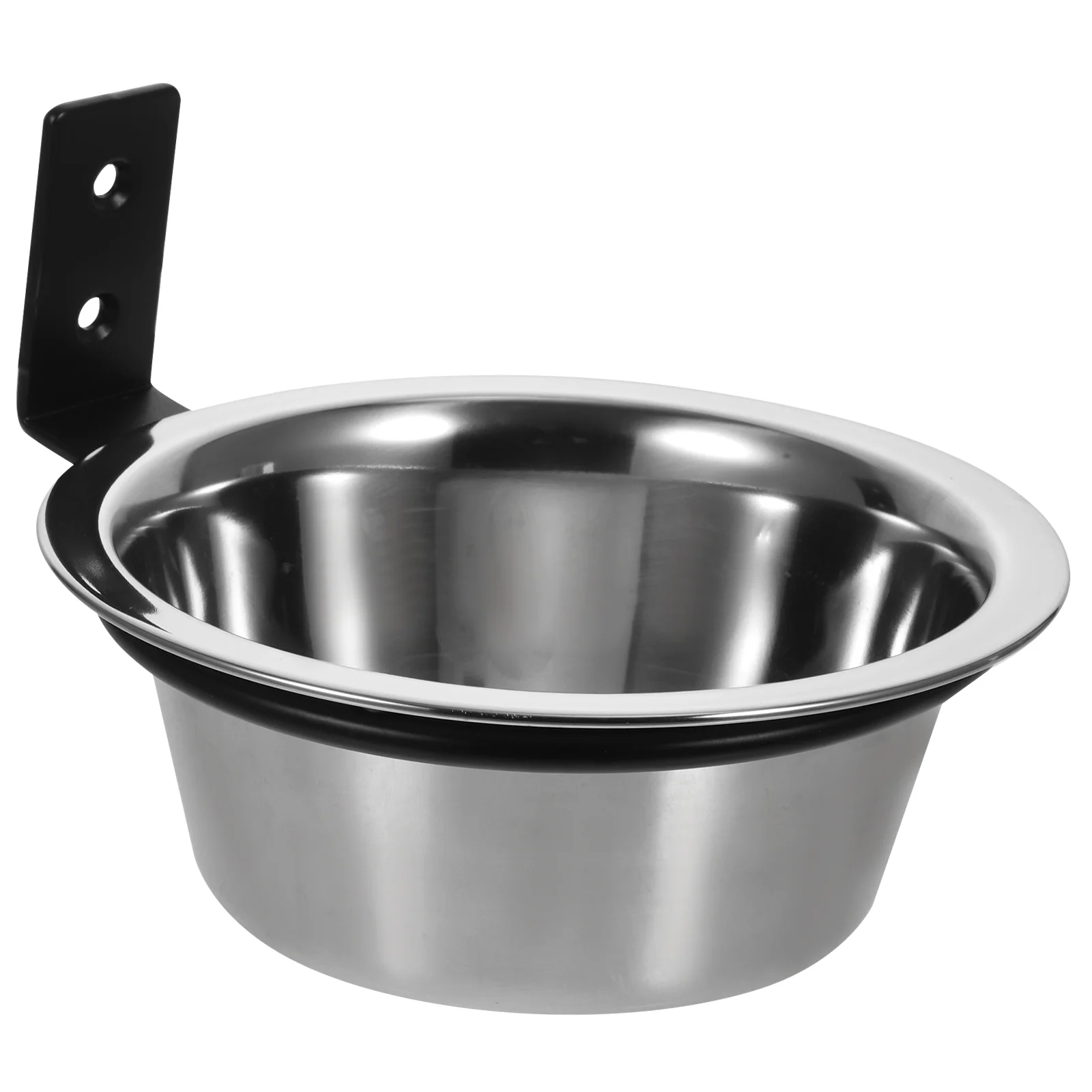 

Wall Mounted Elevated Dog Bowl Water for Cats Convenient outside Stainless Steel Food Bowls