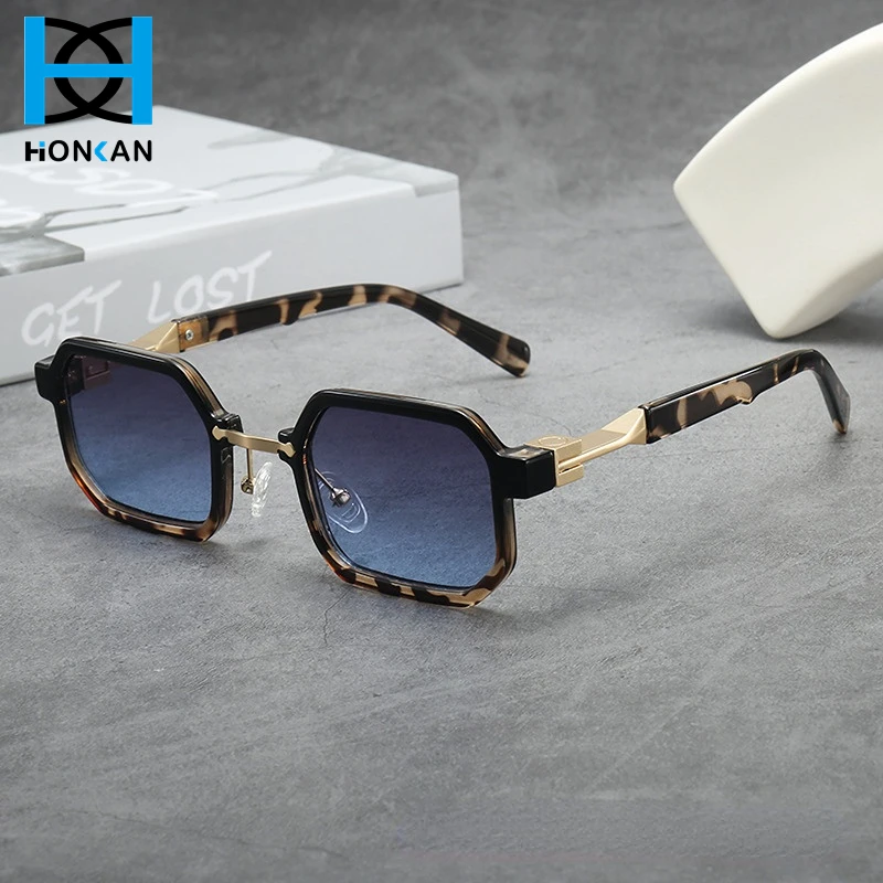 Retro Hip Hop Polygonal Small Frame Sunglasses Women Decorative Sun Glasses Men Vintage Travel Sunscreen Eyeglasses UV400 - Image 5