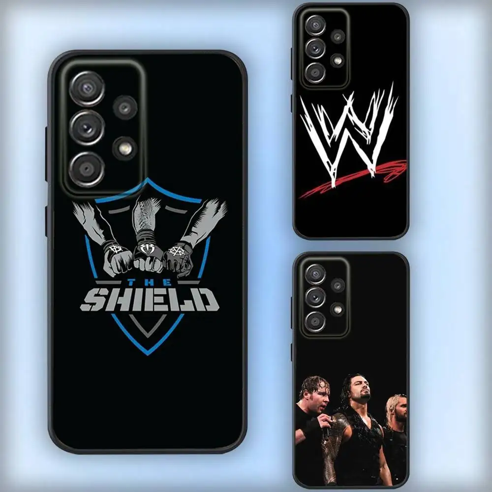 

WWES-S S-Shield-ds Phone Case For Samsung S25,S24,S21,S22,S23,S30,Ultra,S20,Plus,Fe,Lite,Note,10,9,5G Black Cover