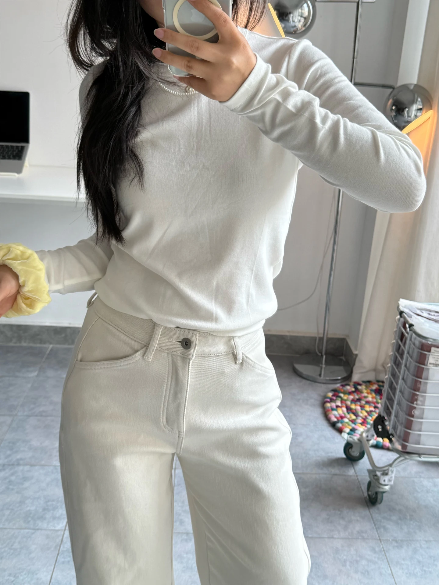 

Женская футболка Camere Feel Base Layer, круглая, высокоэластичная, облегающая, из смеси чесаного хлопка и спандекса