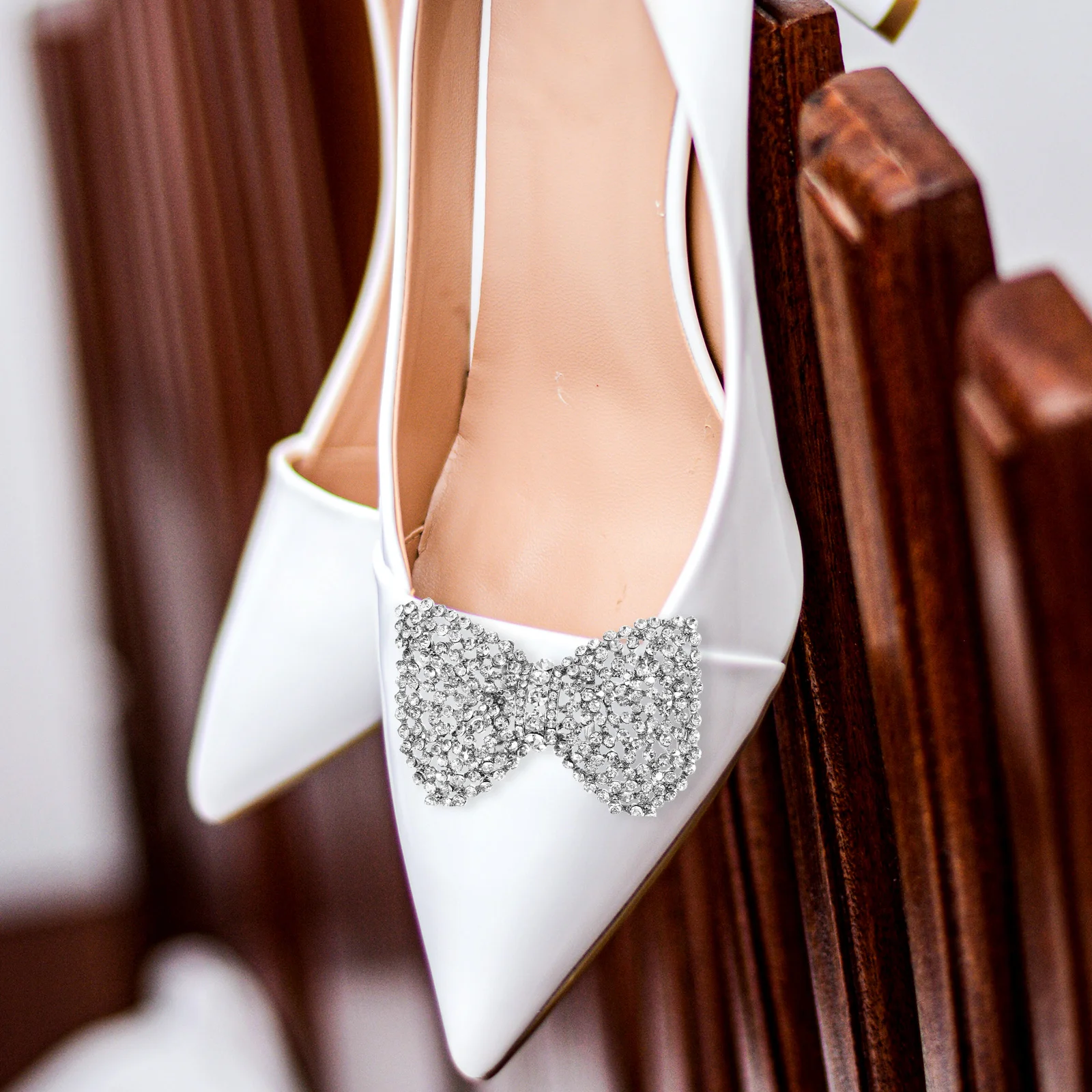 

Rhinestone Shoe for Women High Heels Dress Zinc Alloy Decorations Bridal Boot Decorations Wedding Party Prom Accessories