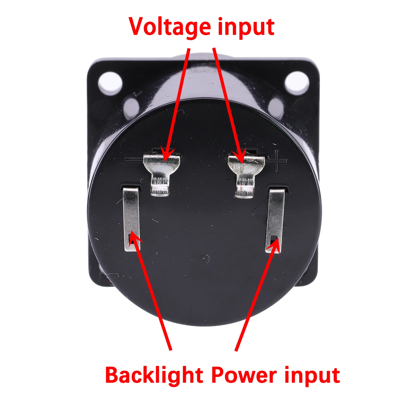 Voltímetro analógico 34-35mm, ac 300v, painel do medidor atual, tipo ponteiro com led, luz de fundo amarela, para amplificador de áudio, diy, 1pc