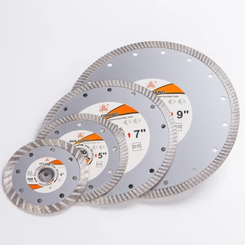 HUA CHANG 4/5/7/9 inch*20/22.23mm diamond saw blade dry cutting disc slotted cutting blade for marble concrete ceramic granite