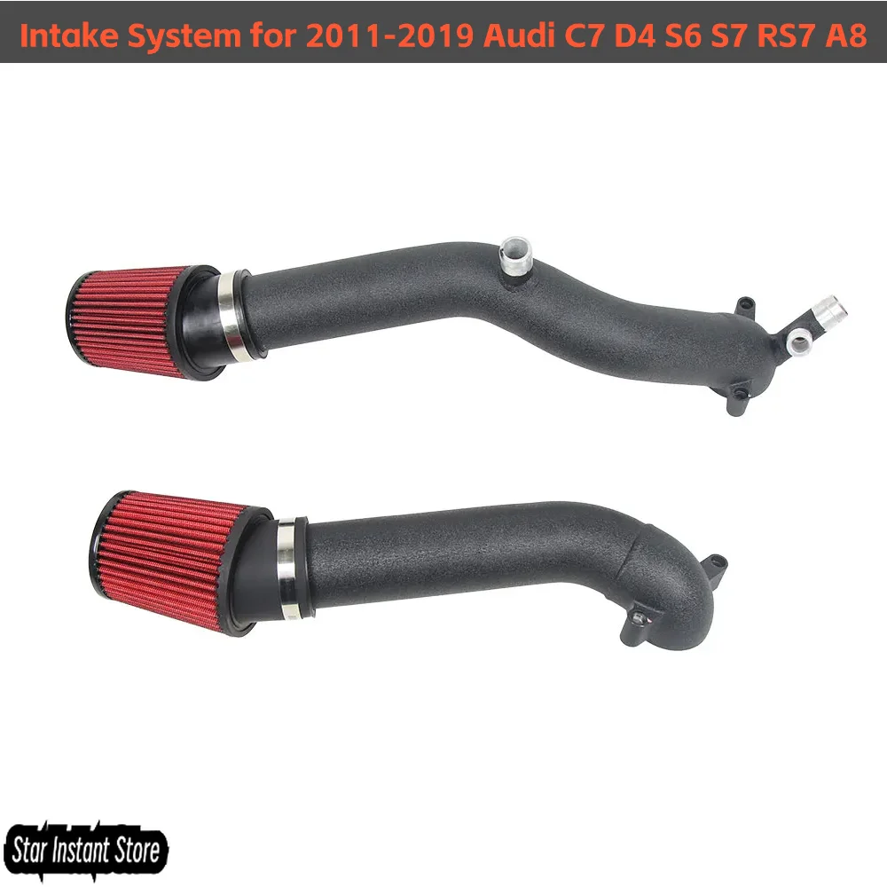 

Система впуска холодного воздуха для Audi C7 D4 S6 S7 RS7 A8 2011-2019 гг., обновление впускного отсека Performance