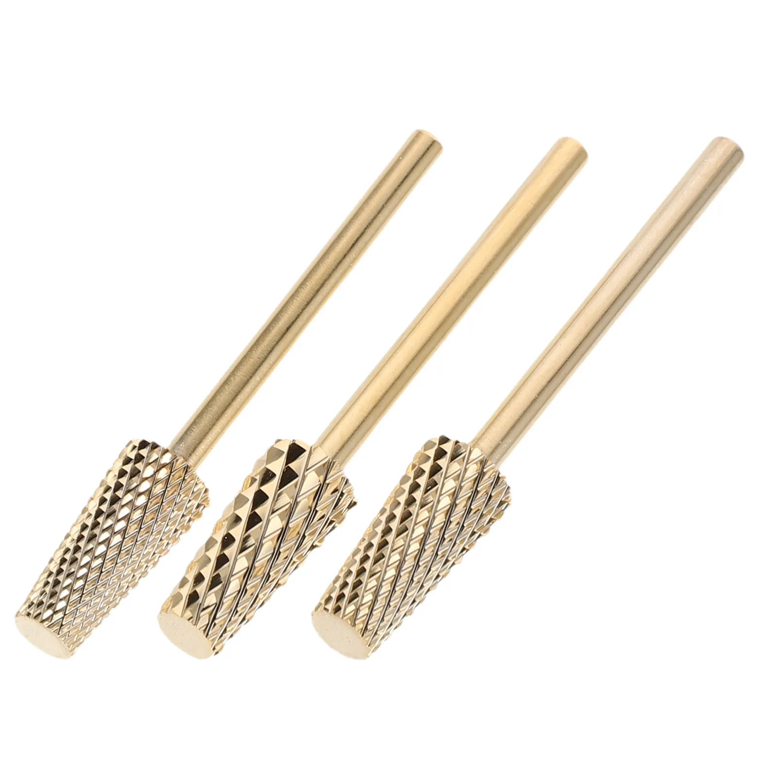 

3pcs Nail Drill Bits Kit Tungsten Steel Carbide Grinding Heads For Cuticle Cleaning Gel Polish Removal Manicure Sanding