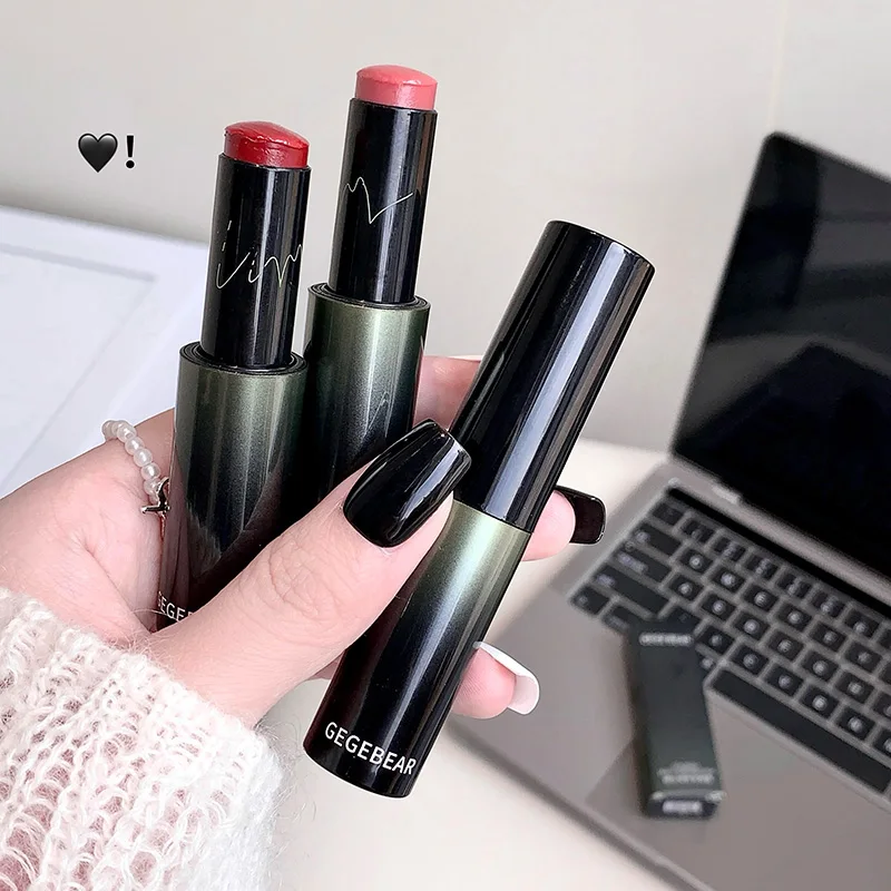 أحمر الشفاه أحمر بني أحمر الشفاه مقاوم للماء مرآة ترطيب أحمر الشفاه عارية ملمع الشفاه الطبيعي روج بلسم عصا ماكياج طويلة الأمد #6