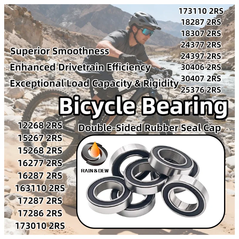 4PCS For Bicycle Bottom Bracket Deep Groove Ball Bearing ABEC-7 16287RS 16X28X7 mm Contains 12268~173110 2RS Multiple Models