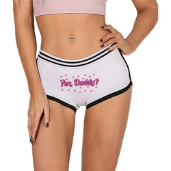 YES DADDY Female Cotton Panties Sexy Print Boyshort for Women Hot Panties Girls Cotton Sexy Underwear Comfortable Short for Lady