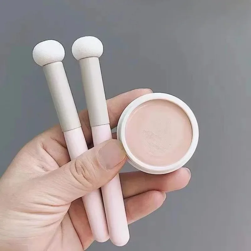 Pinceaux de maquillage pour fond de teint et anti-cernes synthétiques, brosse de contour, outil de beauté, couverture inclinée sans couture, crème liquide, cosmétiques