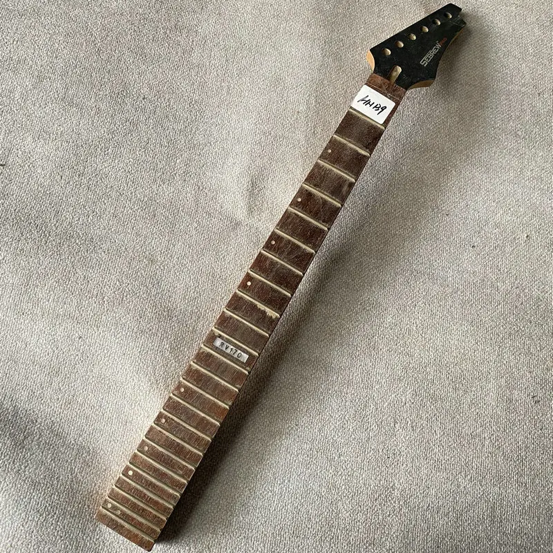 HN139 Sebrew Pro Electric Guitar Unfinised Floyd Rose Guitar Neck Maple+Rosewood 24 Frets with Surface Damages Cracks Sales