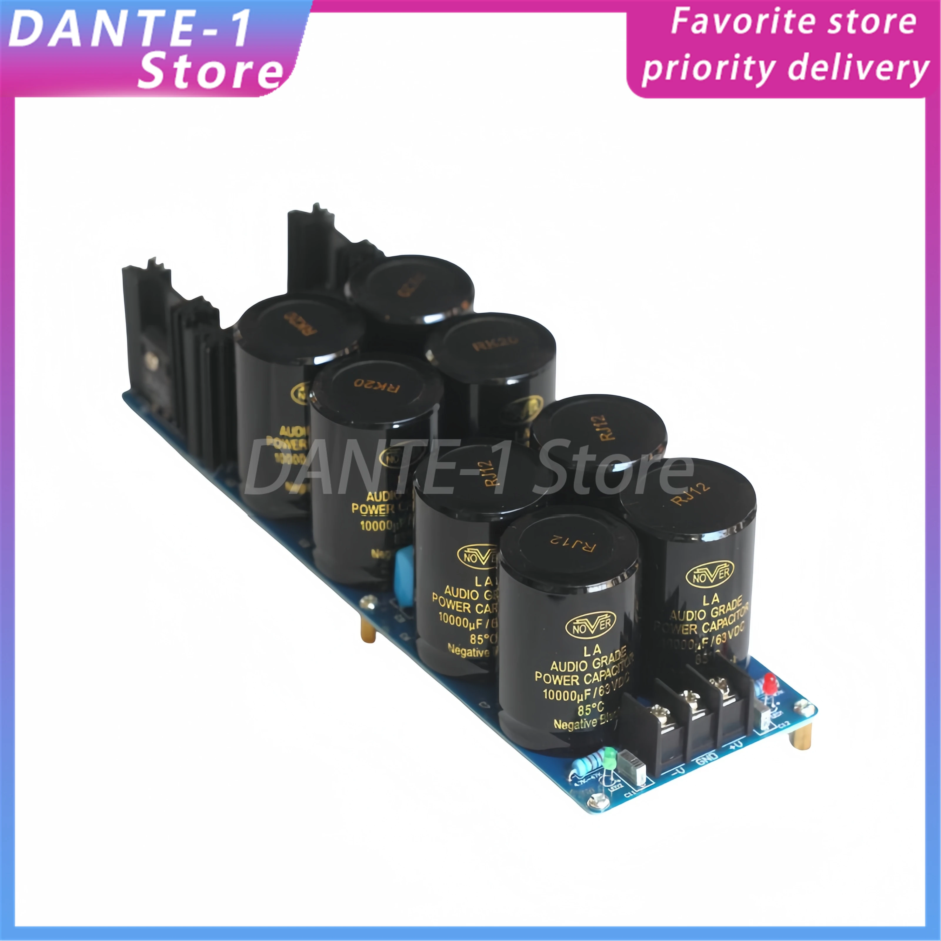 Dual power supply 90A Schottky amplifier rectifier filter parts finished board screw capacitor high current high power