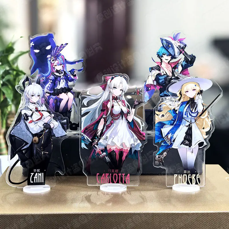 Game Wuthering Waves Anime Figure Acrylic Stand Model Plate Desk Decor Standing Sign Desktop Fans 15cm