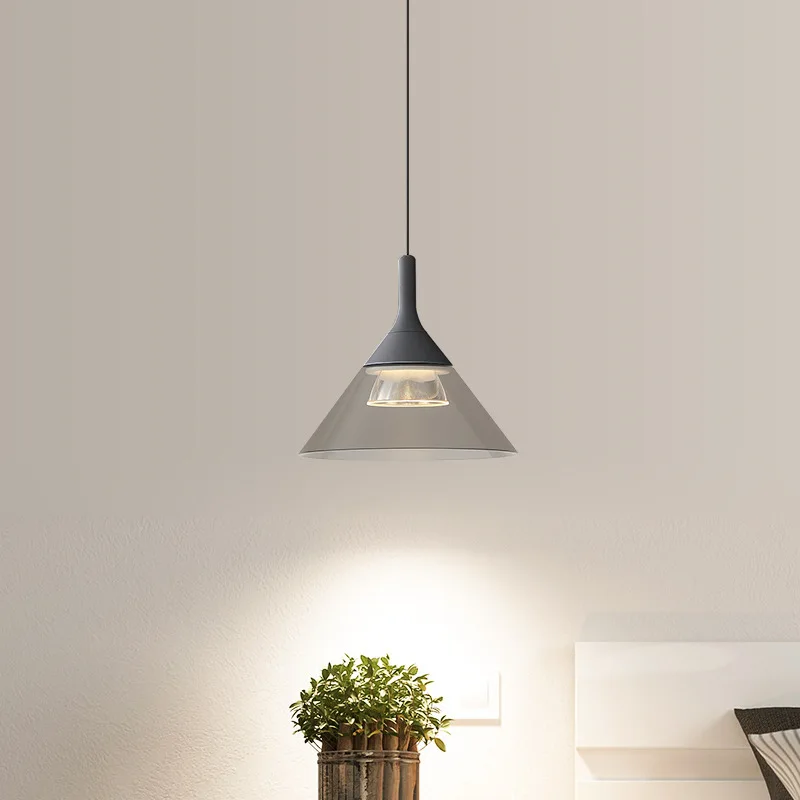 

Minimalist Speaker LED Chandeliers Modern Simple Bedroom Bedside Chandeliers Restaurant Study Cafe Interior Decoration Lighting