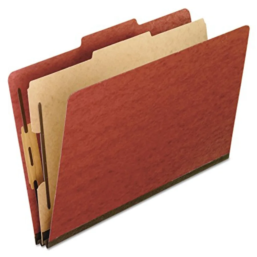 

Pressboard File, 1 Divider, 2" Embedded Fasteners, 2/5 Tab Cut, Letter Size,,Box of 10 1157R