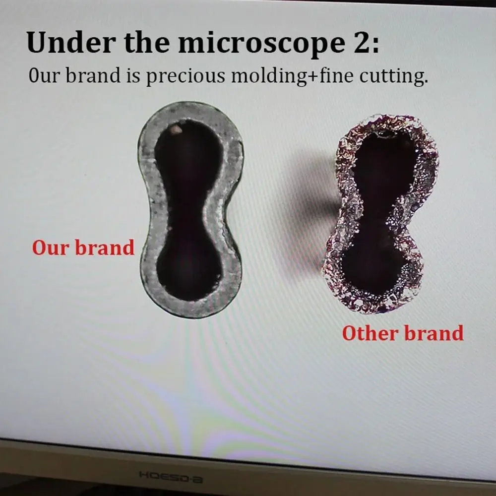 Tube de sertissage de fil de pêche à double naren carbone, accessoires de connecteur à sertir, 0.6mm, 0.7mm, 50 pièces