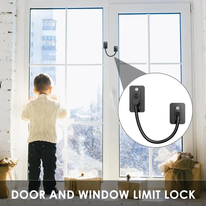 Refrigerator Lock Door Window Safety Lock For Kids Multi-Purpose Safety Lock For Drawers Cupboards And Refrigerator Doors