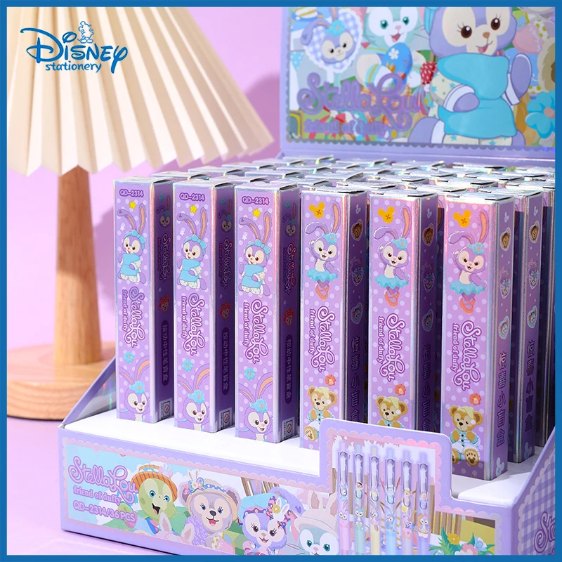 

18/36pcs Disney Gel Pen StellaLou Press Pens Kawaii Stationery Student Learn Tool 0.5 Black School Office Supply Gift Wholesale