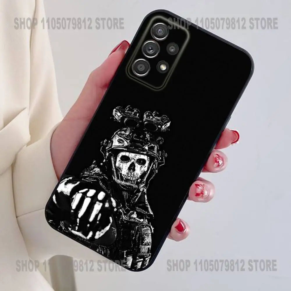 حافظة هاتف COD Call Of Duty G-Ghost لهاتف سامسونج S24,21,22,23,30, Ultra,20, Plus, Note,10,9, حافظة سيليكون ناعمة سوداء