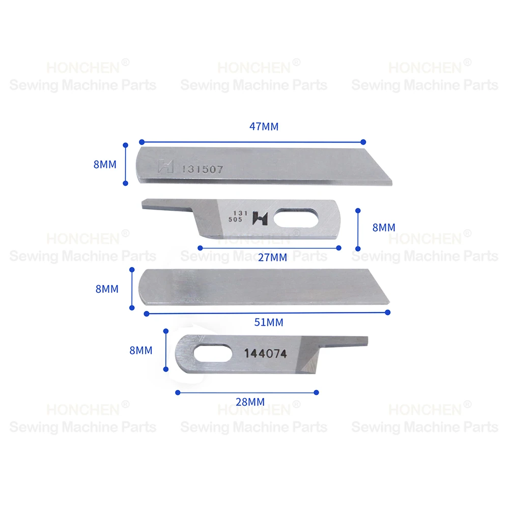 ماكينة خياطة الاوفرلوك أربعة سكين علوي 144074001 سكين سفلي S20582001 Fit BROTHER EF-N21 EF-V41 MA4-N31 MA4-V61 #5