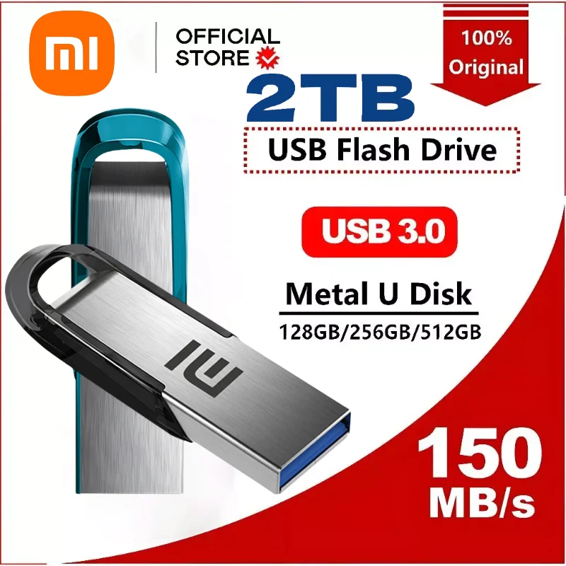 

Xiaomi 2TB USB-накопитель Pendrive Супервысокоскоростная передача U-диска Pen Drive Водонепроницаемый диск TypeC Флэш-накопитель двойного назначения