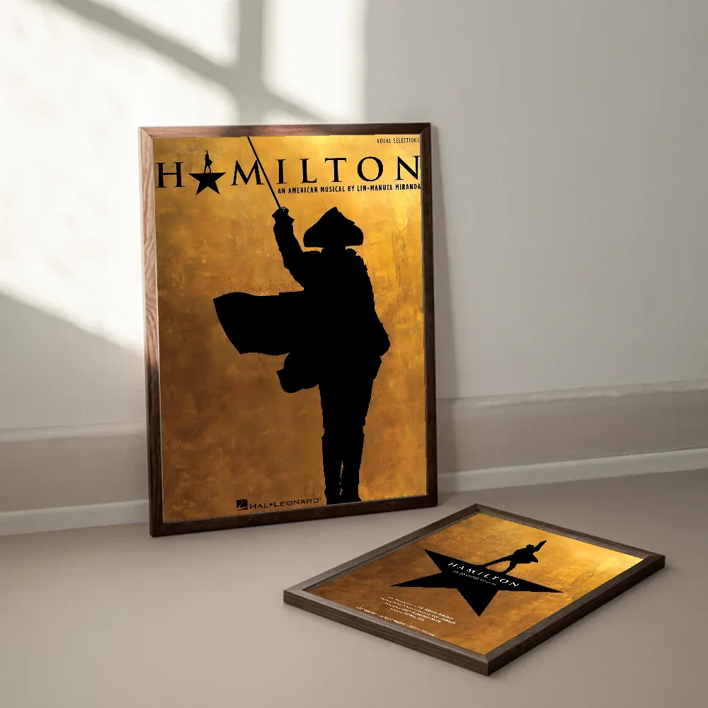 American Musical Hamilton Vintage Movie Sticky Posters Retro Kraft Paper Sticker DIY Room Bar Cafe Aesthetic Art Wall Painting