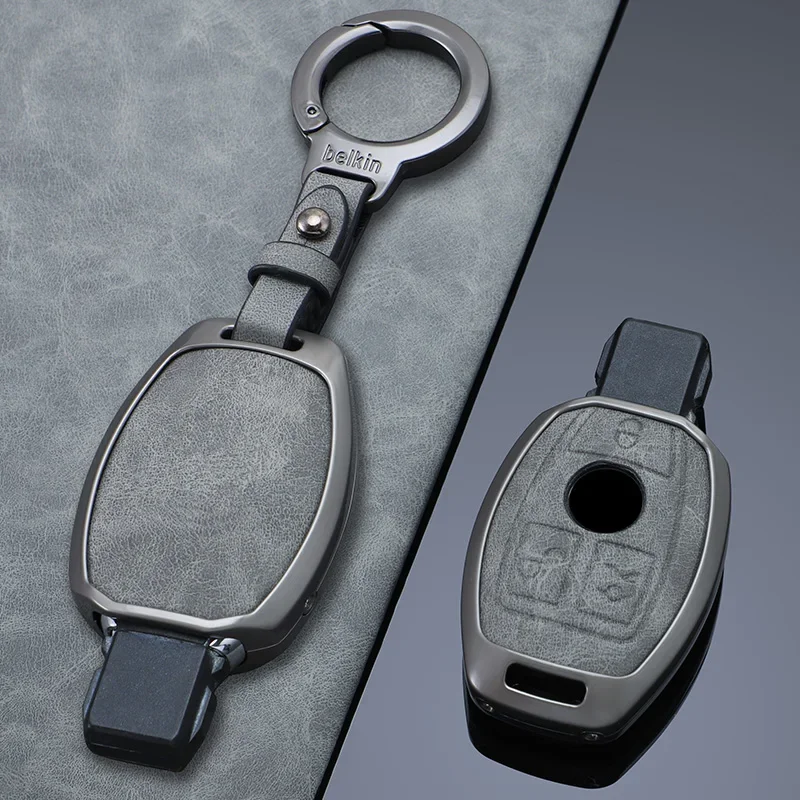 

For Mercedes Benz W205 W213 W204 W176 W212 W177 GLC CLA AMG A B C E S G Class alloy Car Samrt Key Fob Case Cover Accessories