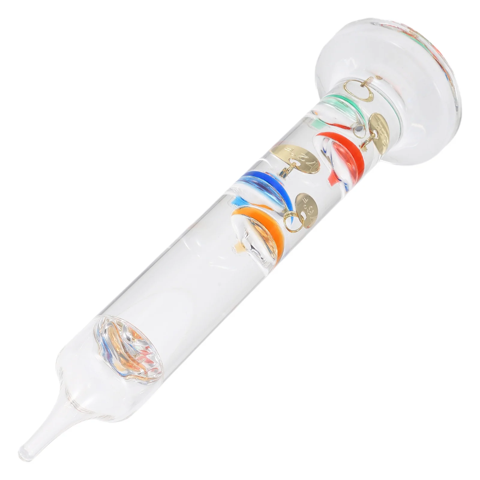 Galileo Thermometer Glass Floating Ball Colorful Liquid-Filled Bubbles Precision Temperature Gauge For Home Office Desktop