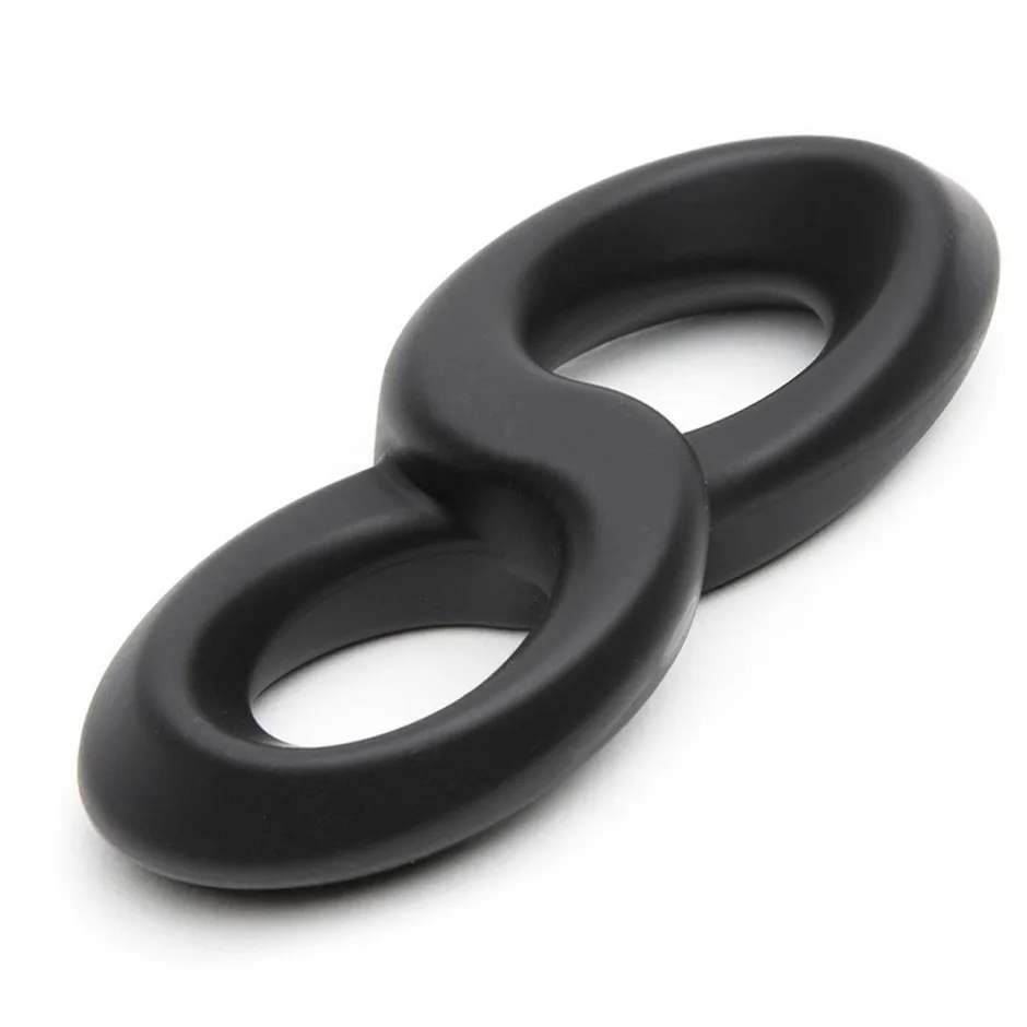 Magic 8 Stretchy Silicone Cock Ball Lasting Sex Toy for Man Silicone Penis Rings Extra Delay Ejaculation Impotence Lock Porn