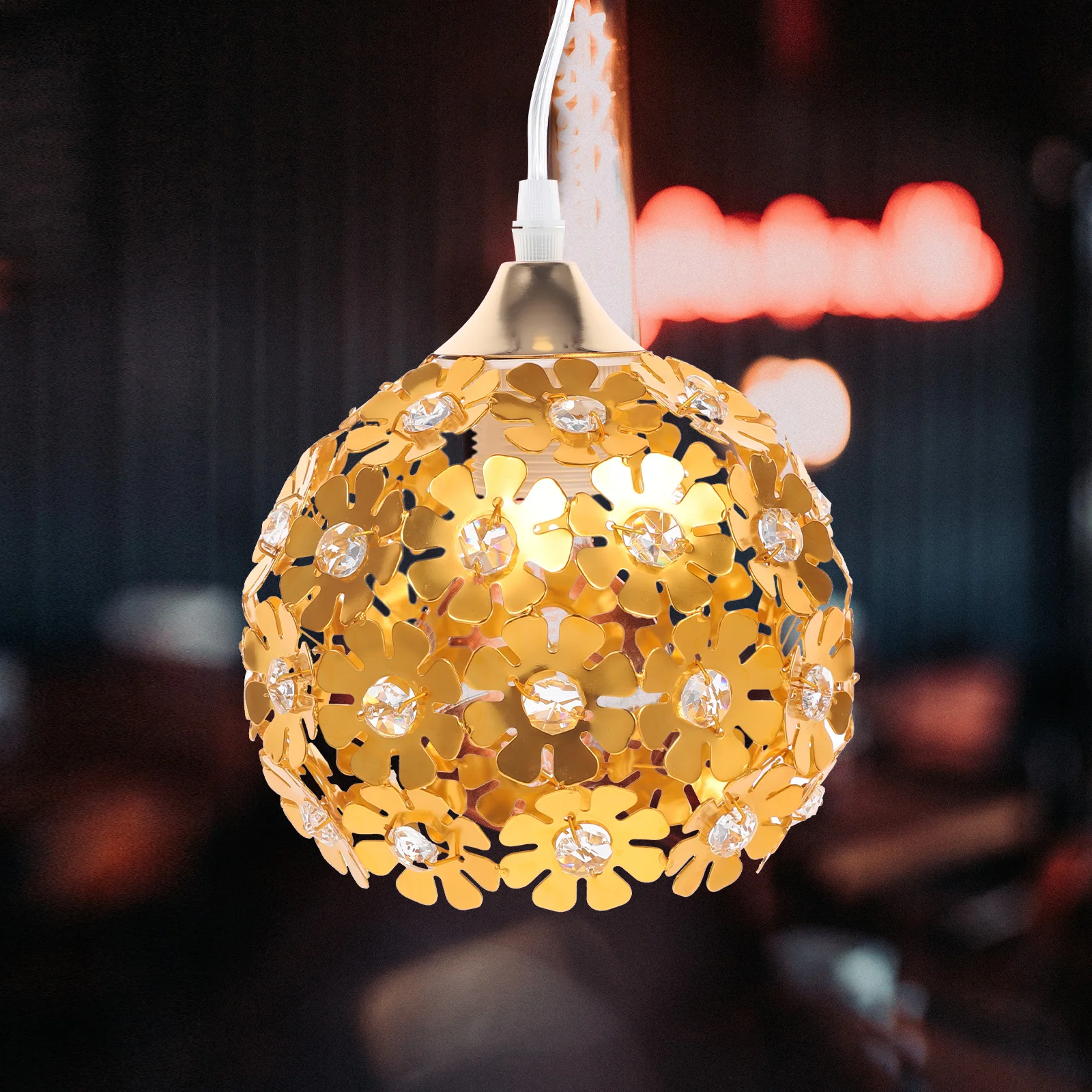 

Aluminum Pendant Lights Hanging Lamp Ceiling Simple Golden Modern Indoor Lighting Decoration Suitable Porch Dining Room Living