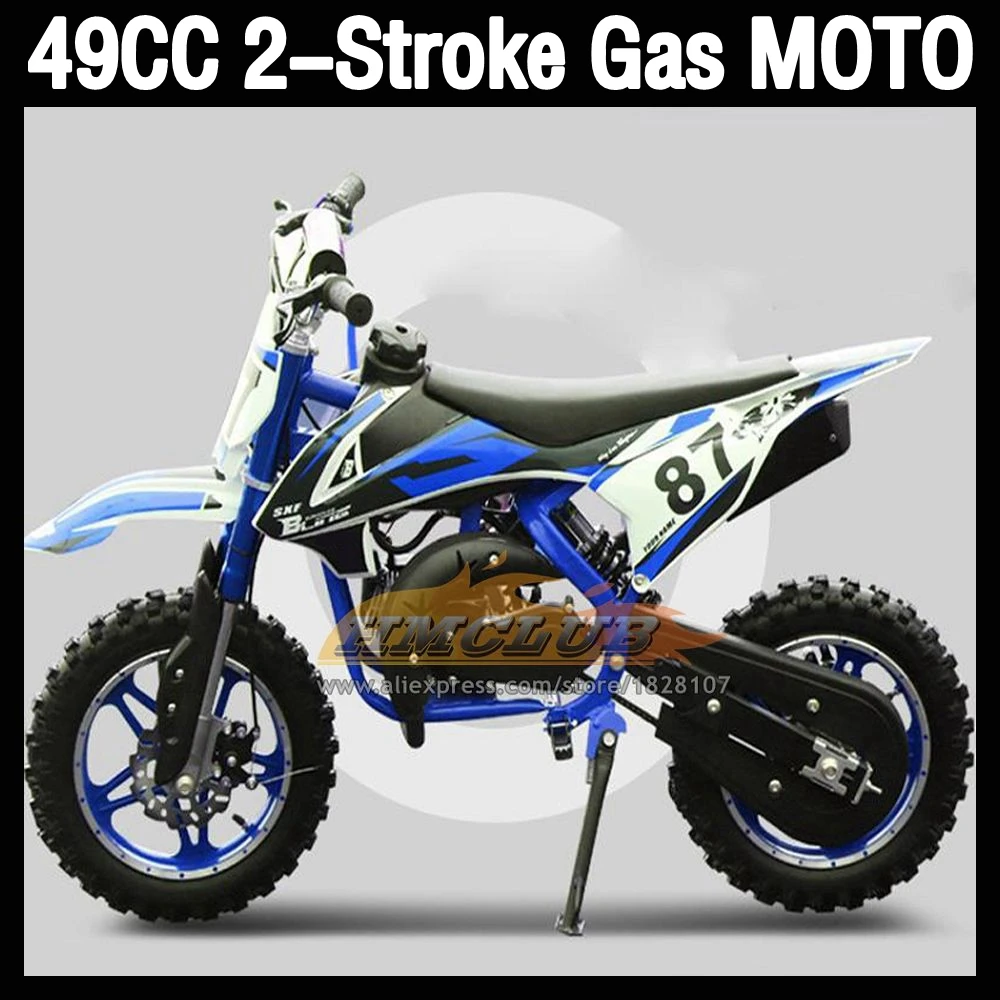 49CC 2 Stroke ATV OFF-road Gasoline Motorcycle Mountain OFF Road Dirt Mud Pit Tukeng Mud Beach Racing MOTO Dirt Bike Motorbike