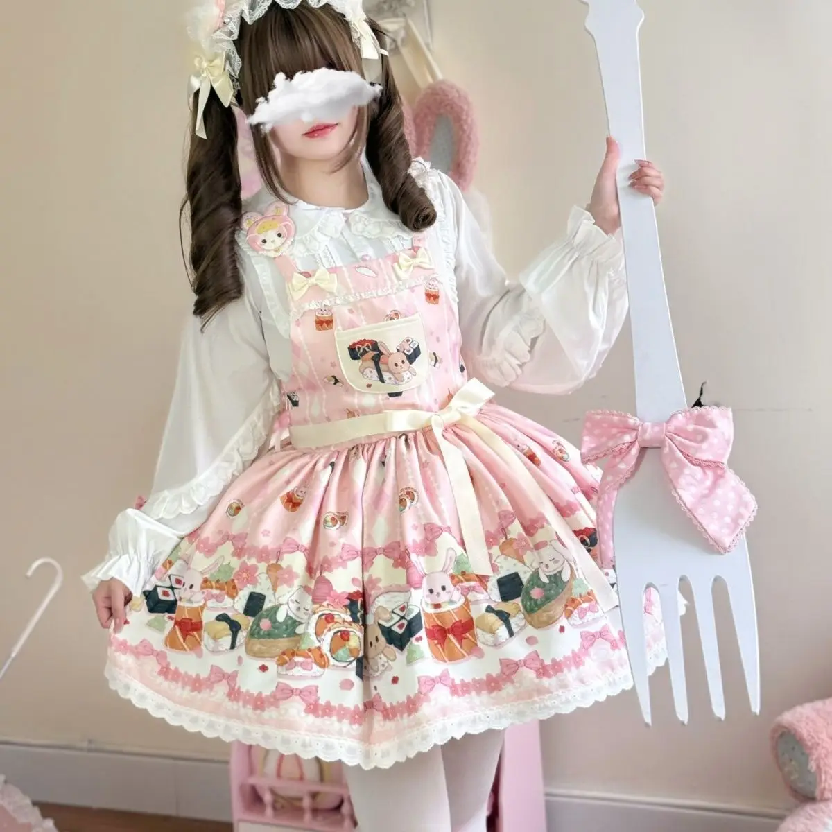 

SOIOMES Touring Fairy Tale Dream Original Strap Sweet and Versatile Cute Lolita L Skirt