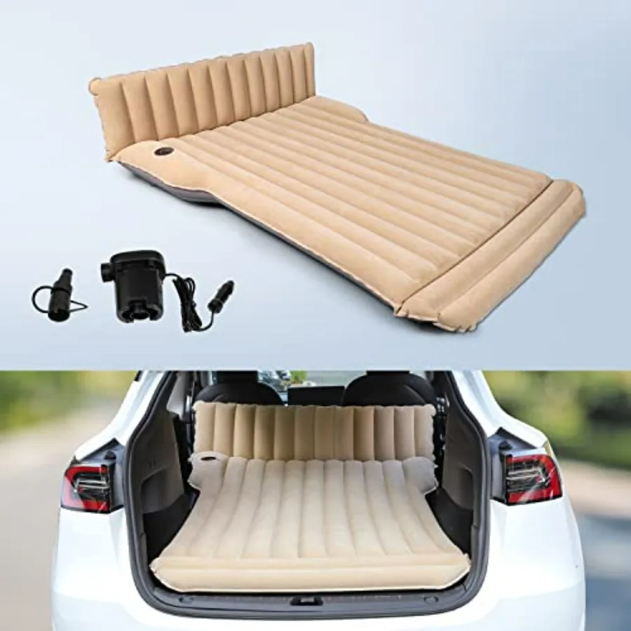 

Universal SUV MPV Car Air Bed for Camping Outdoor Home 5 Seats Air Mattress for Tesla Model Y 2020-2026,Model 3, Model S, Model