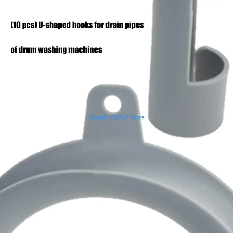 G8TC 10Pcs Mounting Bend Universal U-shaped Retaining Arch Plastic U-shaped Bending Hanger for Washing Machine Dishwasher