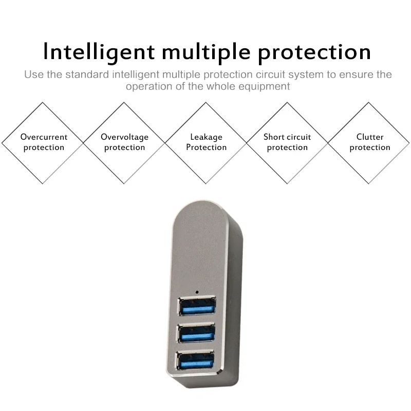 Rotating USB HUB 3.0 Splitter Usb 4 Port Hub Expander Compatible With Multiple Syste 5Gbps High-speed Transmission Concentrator