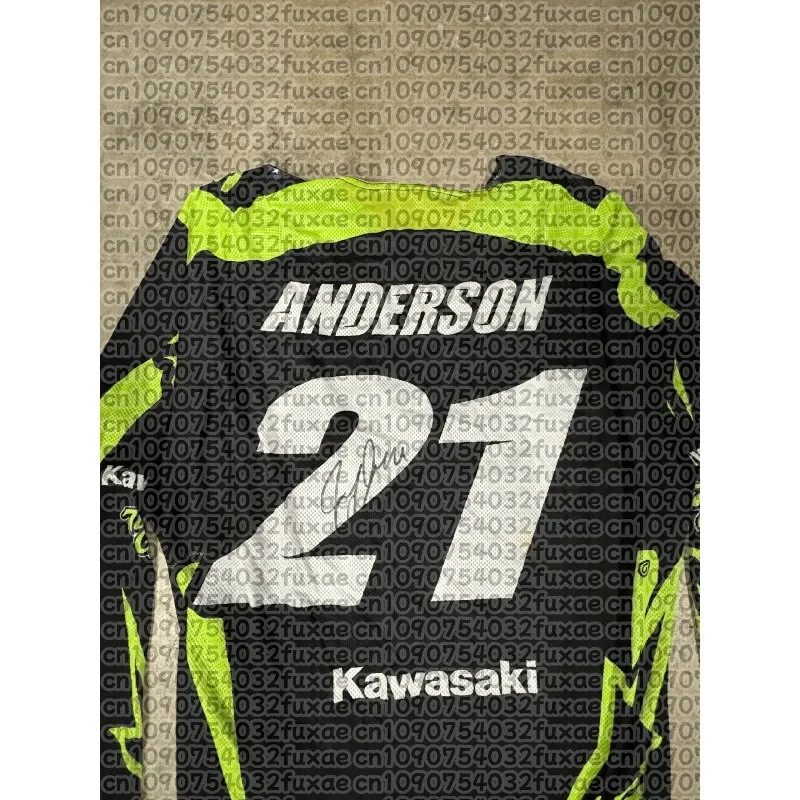 

Рубашки Desalle для мотокросса с длинными рукавами Kawasaki RACE Jersey # 21. Джерси для мотокросса, новая быстросохнущая спортивная одежда для взрослых и детей