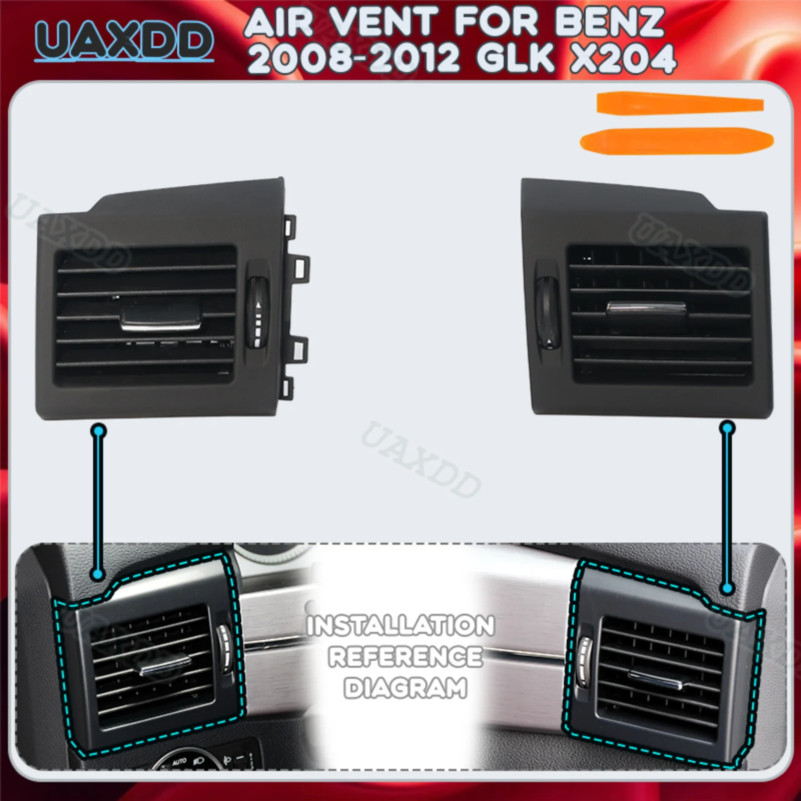 Automotive For Mercedes Benz 2008-2012 GLK X204 2 Din Car Grille Parts Ventilation Air Conditioning assembly Nozzle equipment AC