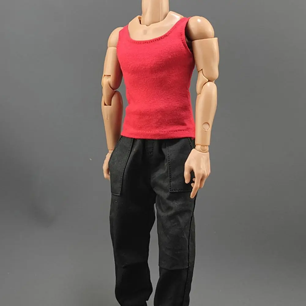 Male Hiking Clothes Soldier Casual T-shirt 1/6 Miniature Clothing Doll Sports Bottom Soldier Figure Accessory For 12"Action Doll