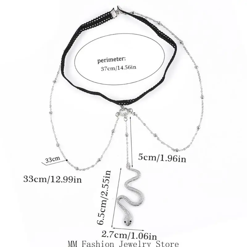 D0UB سلسلة الفخذ الدانتيل الطبقات الأنيقة مع شرابات سلسلة الساق أنماط بسيطة الموضة #6