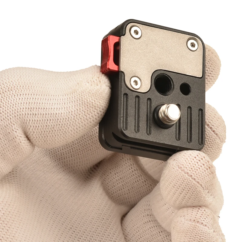 VLOGMAGIC-Sistema de autobloqueo de liberación rápida con placa base, cuenta con montaje de cola de milano tipo Arca, táctil y Go