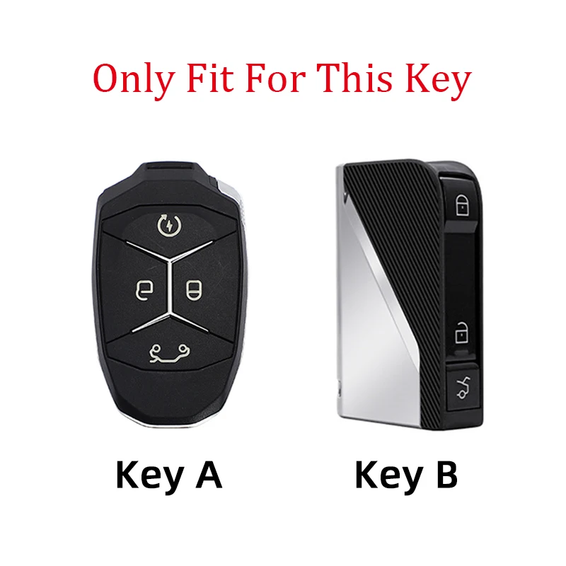 Zinc Alloy+Silica Gel Car Key Case Cover Shell For LYNK CO 05 09 01 06 Auto Key Protector Interior Accessories