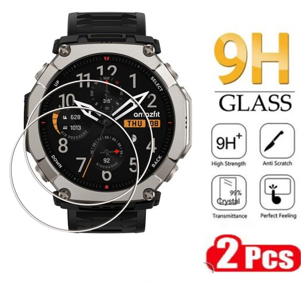 Защитная пленка из закаленного стекла для Amazfit T-RexUltra Ultra 2 T-Rex2 3 T-Rex3 Pro 44 мм 48 мм, 2 шт.