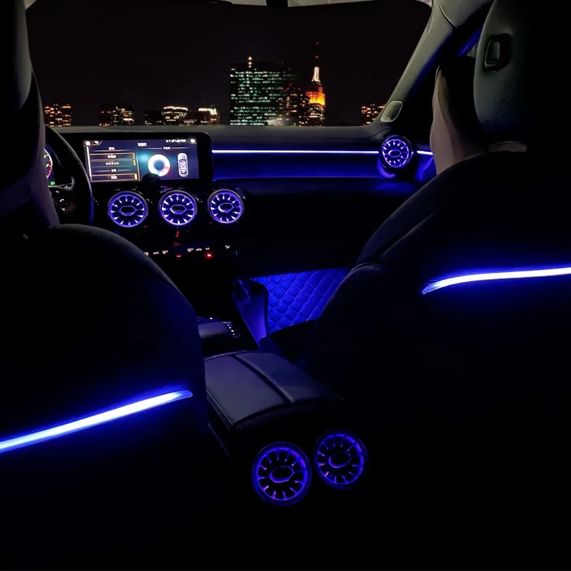 unique Multicolor 4D Rotary Tweeter New Condition Retrofit 64 Colors LED Ambient Light for  A-Class W177